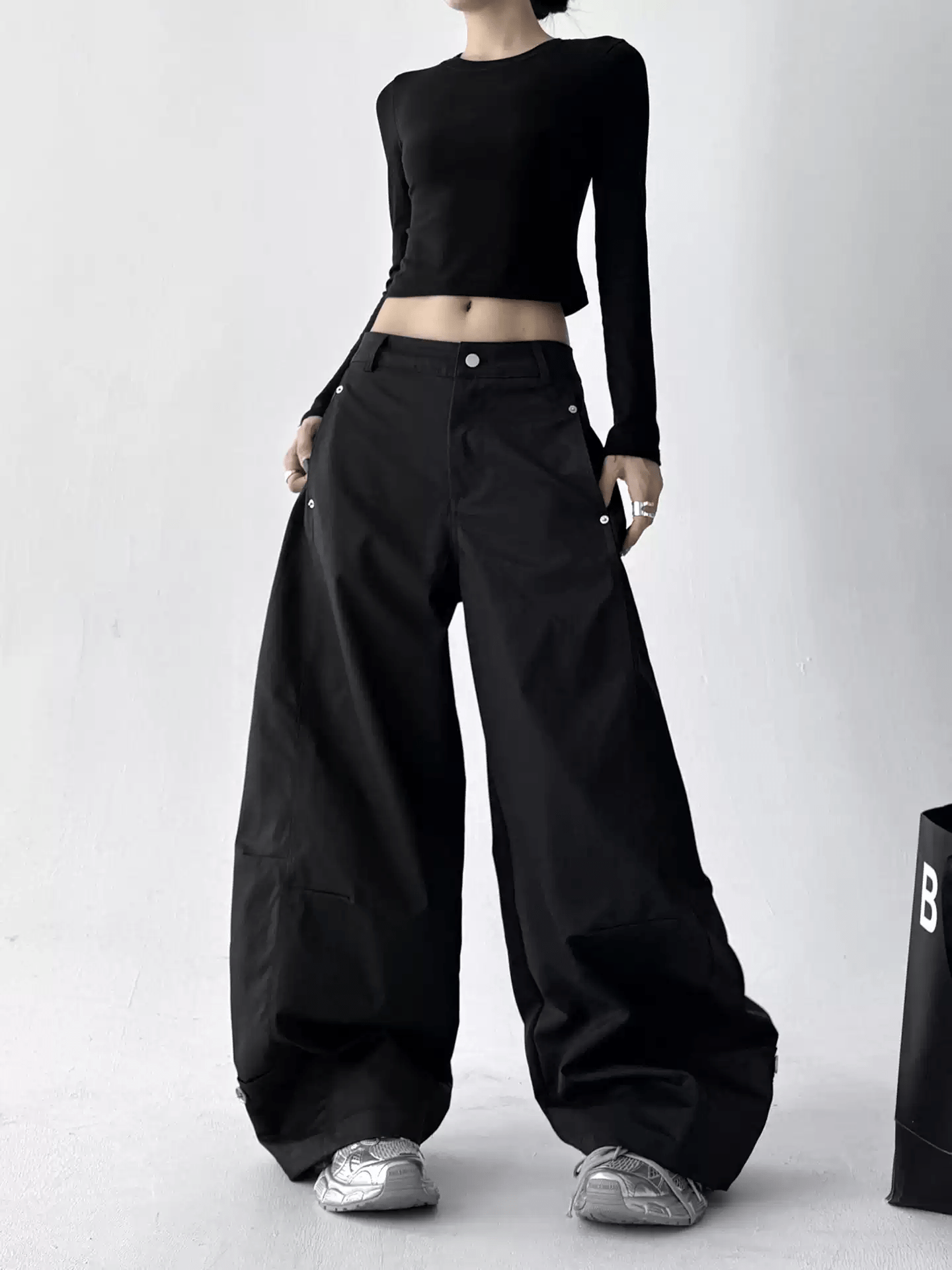 Straight Wide - leg Utility Pants - COPPING THREADS - CT Select