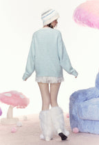 Strawberry Button Cardigan Sweater - COPPING THREADS - AYF