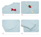 Strawberry Button Cardigan Sweater - COPPING THREADS - AYF