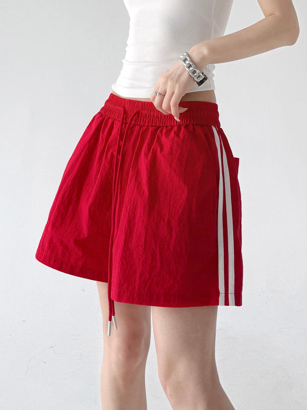 Stripe-Panel Drawcord Shorts - CT816 - COPPING THREADS - CT ORIGINALS