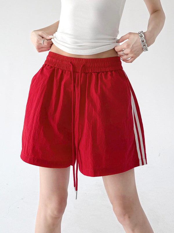 Stripe-Panel Drawcord Shorts - CT816 - COPPING THREADS - CT ORIGINALS