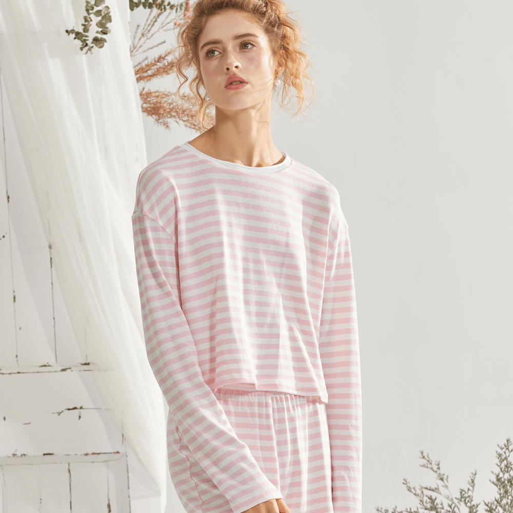 Striped Cotton Lounge Set - COPPING THREADS - CT Dreamscape