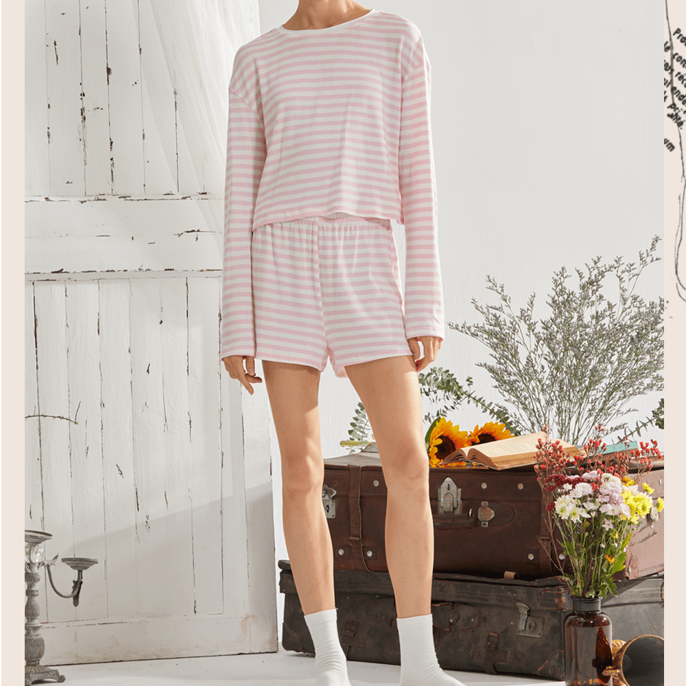 Striped Cotton Lounge Set - COPPING THREADS - CT Dreamscape