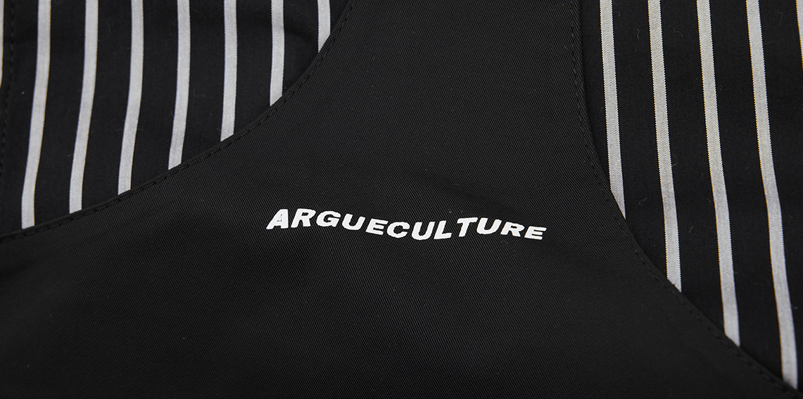 Striped Deconstructed Shirt with Layered Harness Vest - COPPING THREADS - ArguE CulturE