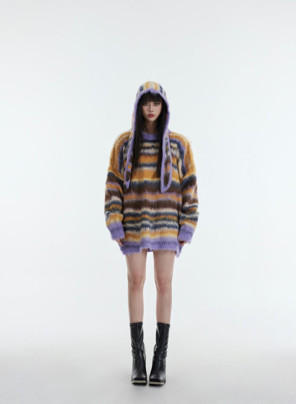 Striped Dopamine Plush Knit Sweater - COPPING THREADS - CT Select