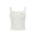 Striped Embroidered Lace Camisole - COPPING THREADS - AYF