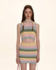 Striped Knit Embroidered Tank Top - COPPING THREADS - MOROMORO