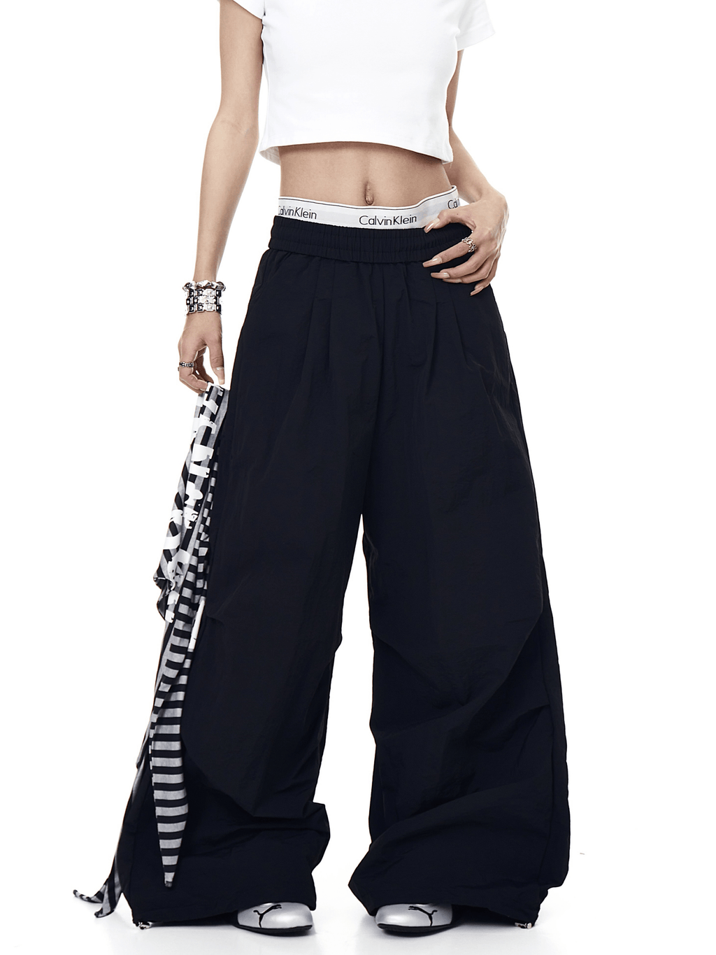 Striped Layered Paratrooper Trousers - COPPING THREADS - CT Select