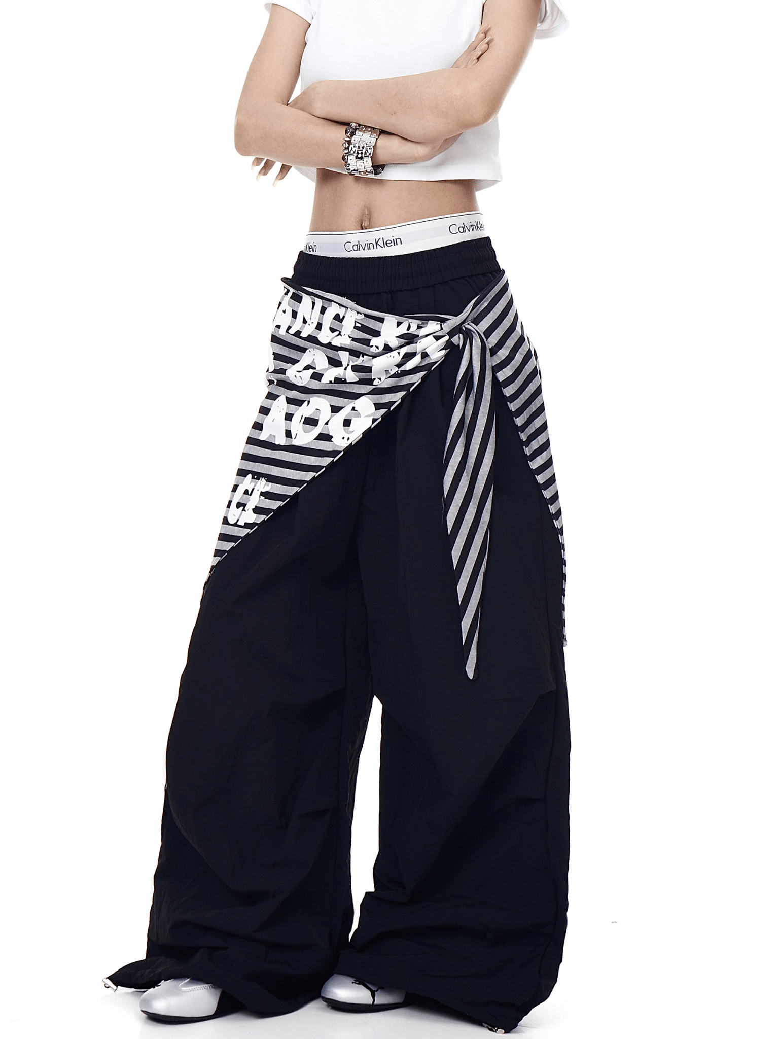 Striped Layered Paratrooper Trousers - COPPING THREADS - CT Select