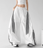 Striped Loose Drawstring Casual Pants - CT6683 - COPPING THREADS - CT Select