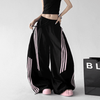 Striped Loose Drawstring Casual Pants - CT6683 - COPPING THREADS - CT Select