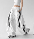 Striped Loose Drawstring Casual Pants - CT6683 - COPPING THREADS - CT Select