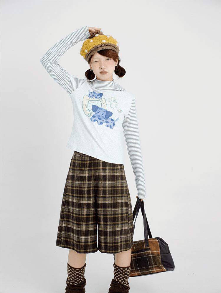 Striped Patchwork Hoodie - COPPING THREADS - CT Coquette