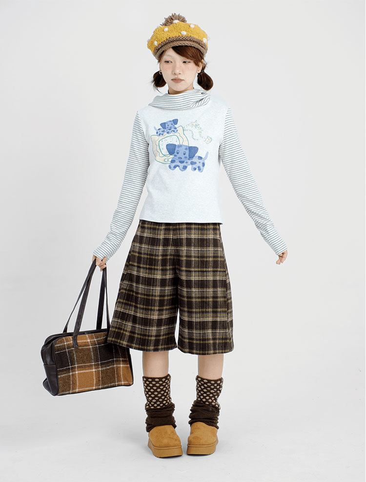 Striped Patchwork Hoodie - COPPING THREADS - CT Coquette