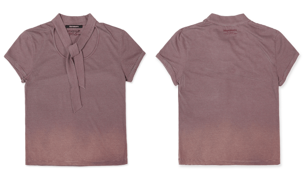 Striped Scarf - Neck Tee - COPPING THREADS - MOROMORO