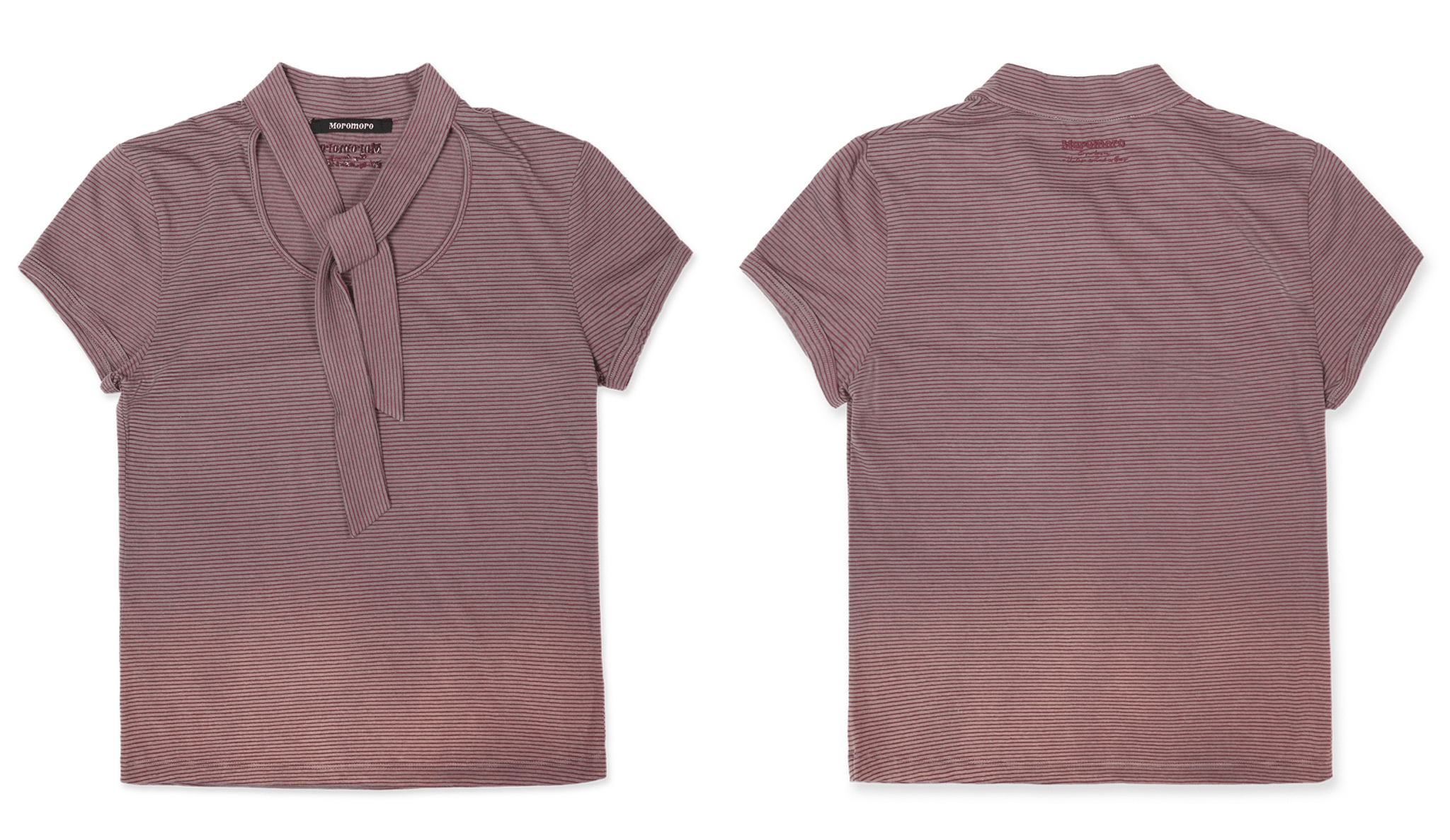 Striped Scarf - Neck Tee - COPPING THREADS - MOROMORO