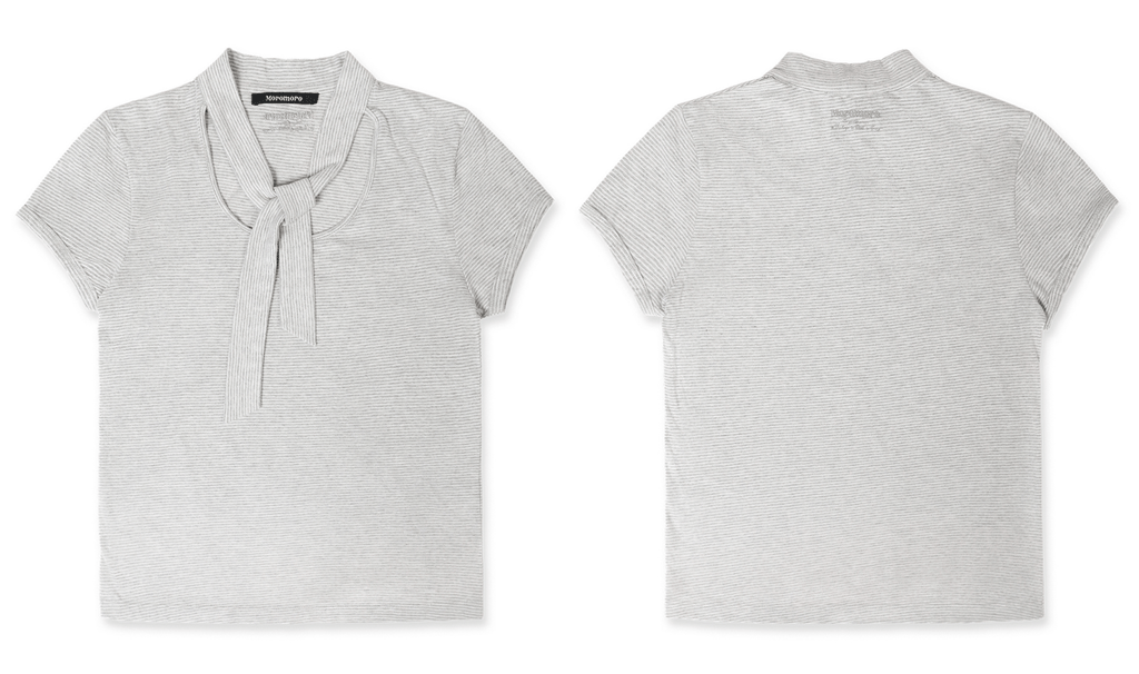 Striped Scarf - Neck Tee - COPPING THREADS - MOROMORO