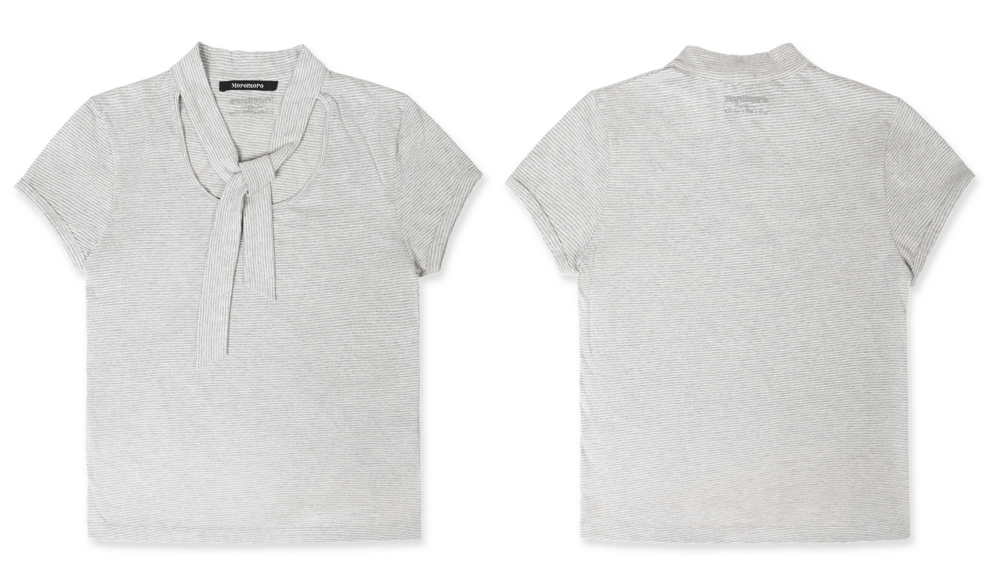 Striped Scarf - Neck Tee - COPPING THREADS - MOROMORO