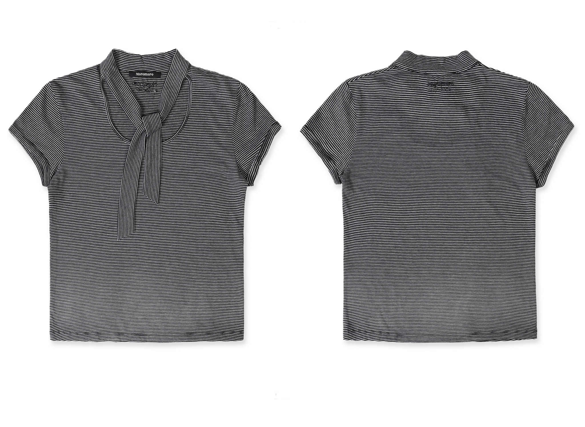 Striped Scarf - Neck Tee - COPPING THREADS - MOROMORO