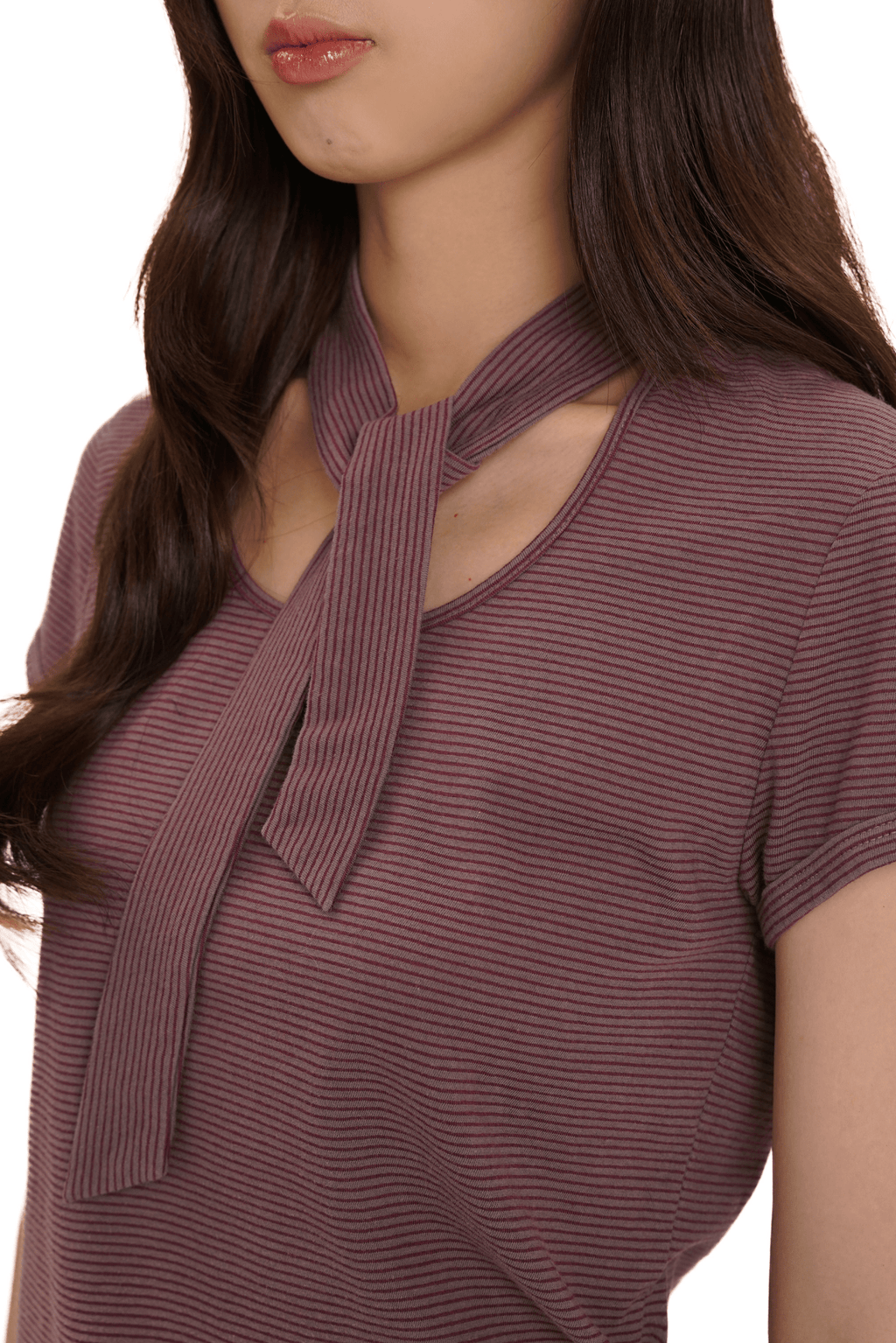 Striped Scarf - Neck Tee - COPPING THREADS - MOROMORO