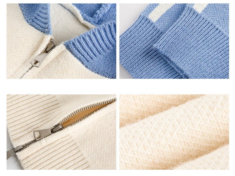 Striped Sleeves Colorblock Hoodie Sweater - COPPING THREADS - CATTEE