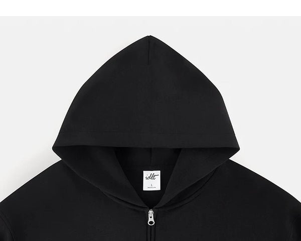 Structured Boxy Zip Hoodie - COPPING THREADS - IDLT