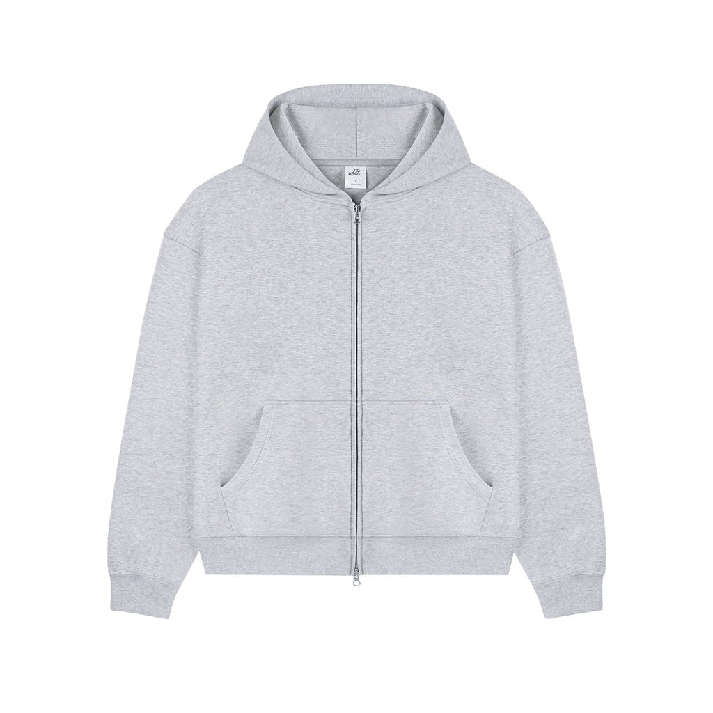 Structured Boxy Zip Hoodie - COPPING THREADS - IDLT