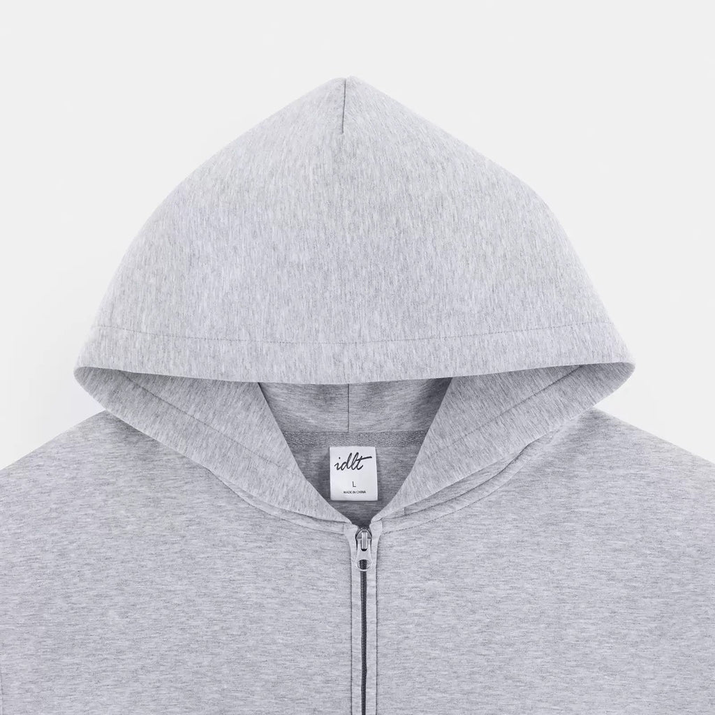 Structured Boxy Zip Hoodie - COPPING THREADS - IDLT