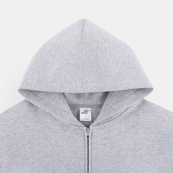 Structured Boxy Zip Hoodie - COPPING THREADS - IDLT