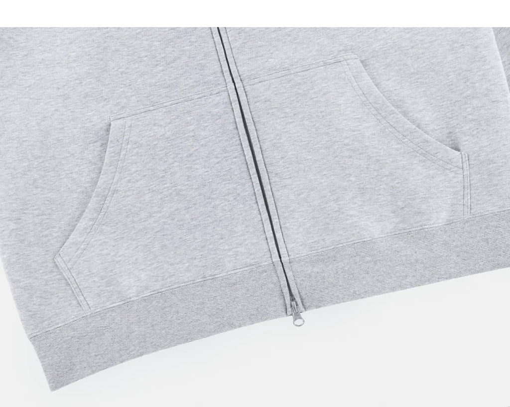 Structured Boxy Zip Hoodie - COPPING THREADS - IDLT