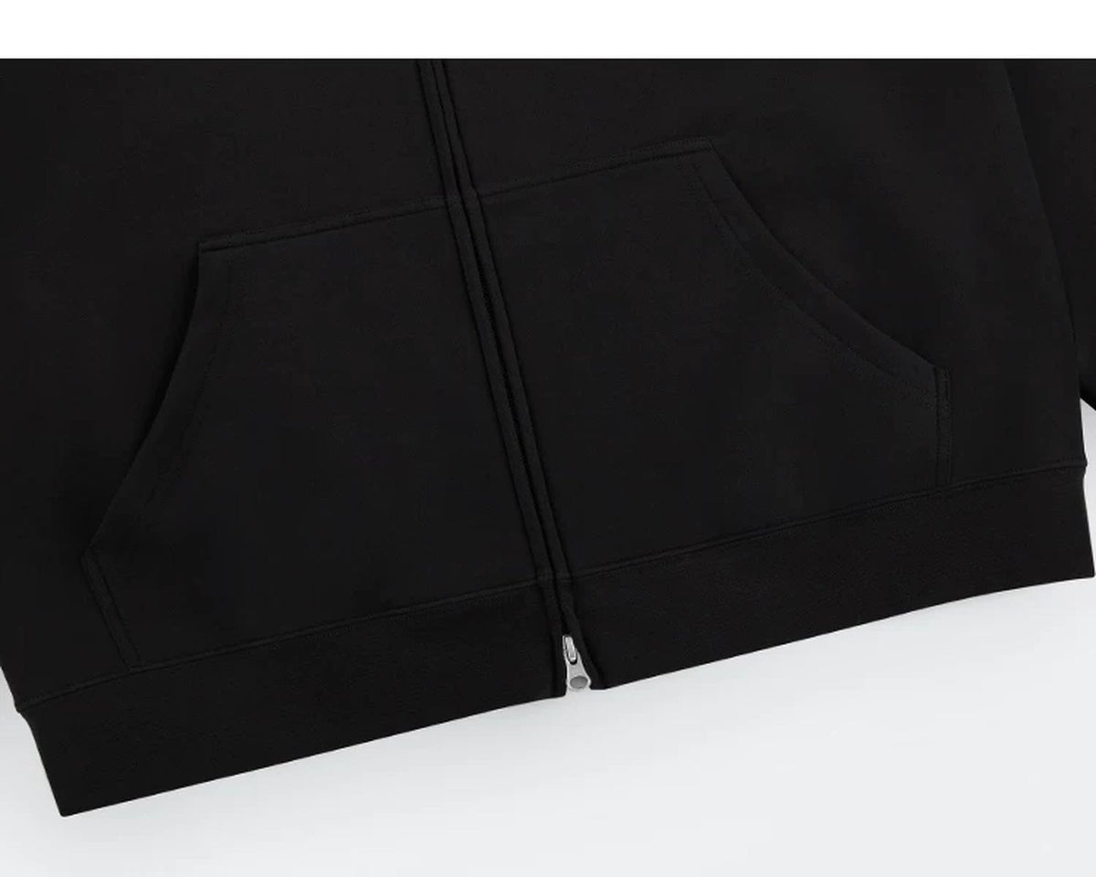 Structured Boxy Zip Hoodie - COPPING THREADS - IDLT