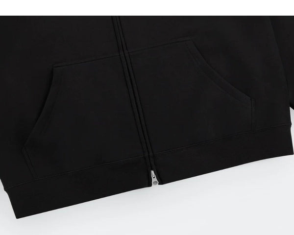 Structured Boxy Zip Hoodie - COPPING THREADS - IDLT