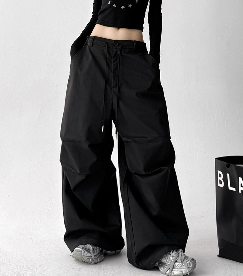 Structured-Waist Cargo Wide-Leg Pants - CT623 - COPPING THREADS - CT ORIGINALS