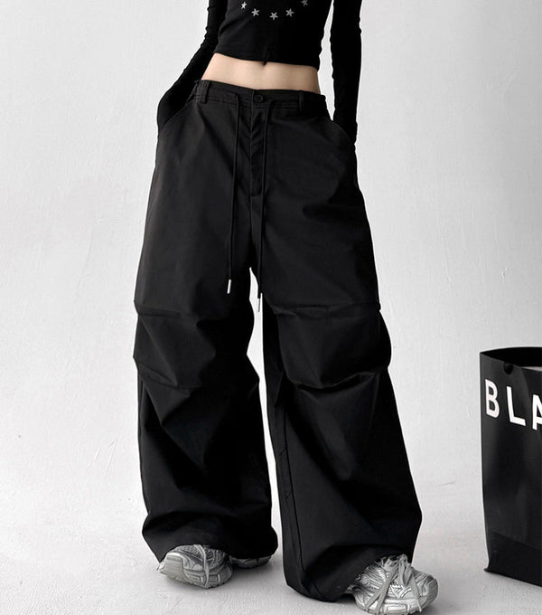 Structured-Waist Cargo Wide-Leg Pants - CT623 - COPPING THREADS - CT ORIGINALS