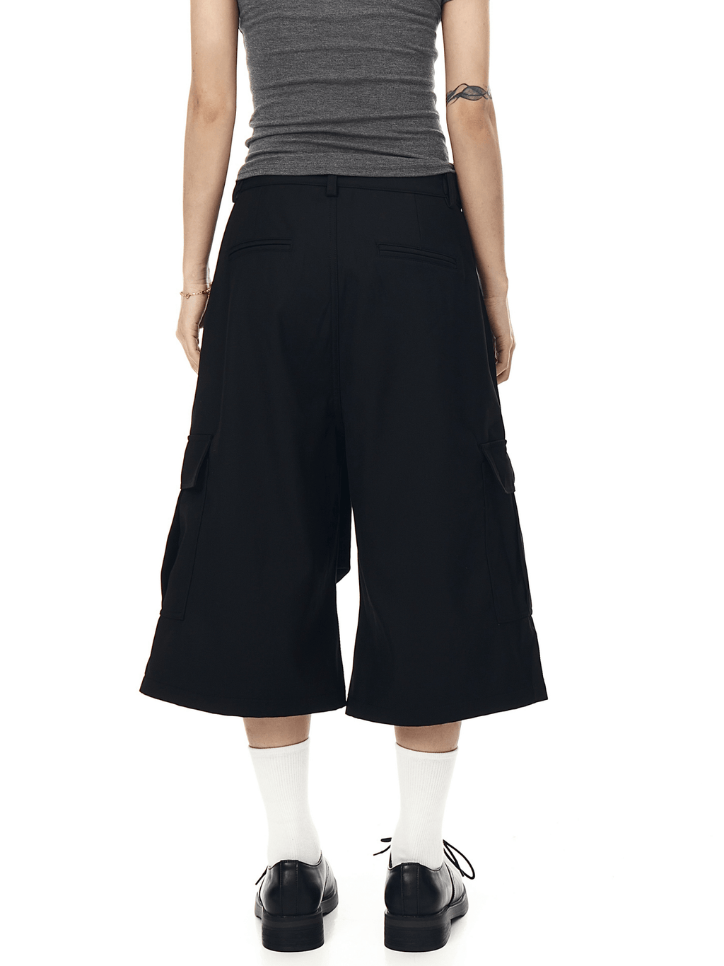 Structured Wide - Leg Cropped Utility Pants - COPPING THREADS - CT Select