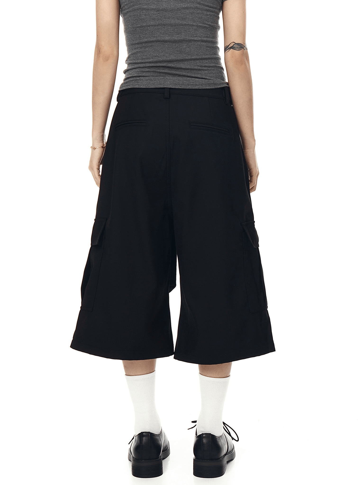 Structured Wide - Leg Cropped Utility Pants - COPPING THREADS - CT Select