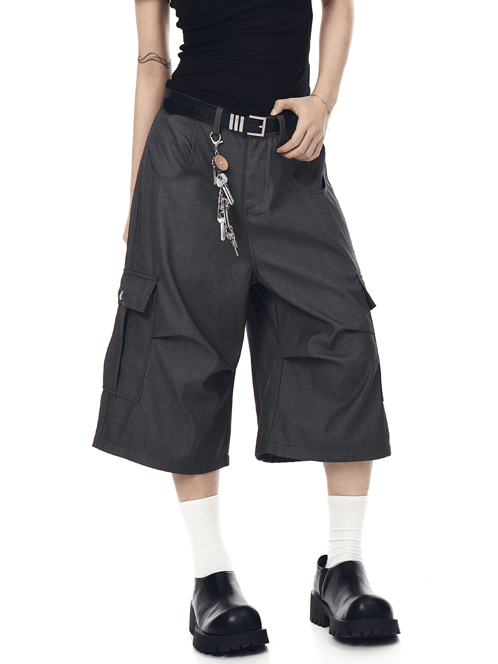 Structured Wide - Leg Cropped Utility Pants - COPPING THREADS - CT Select