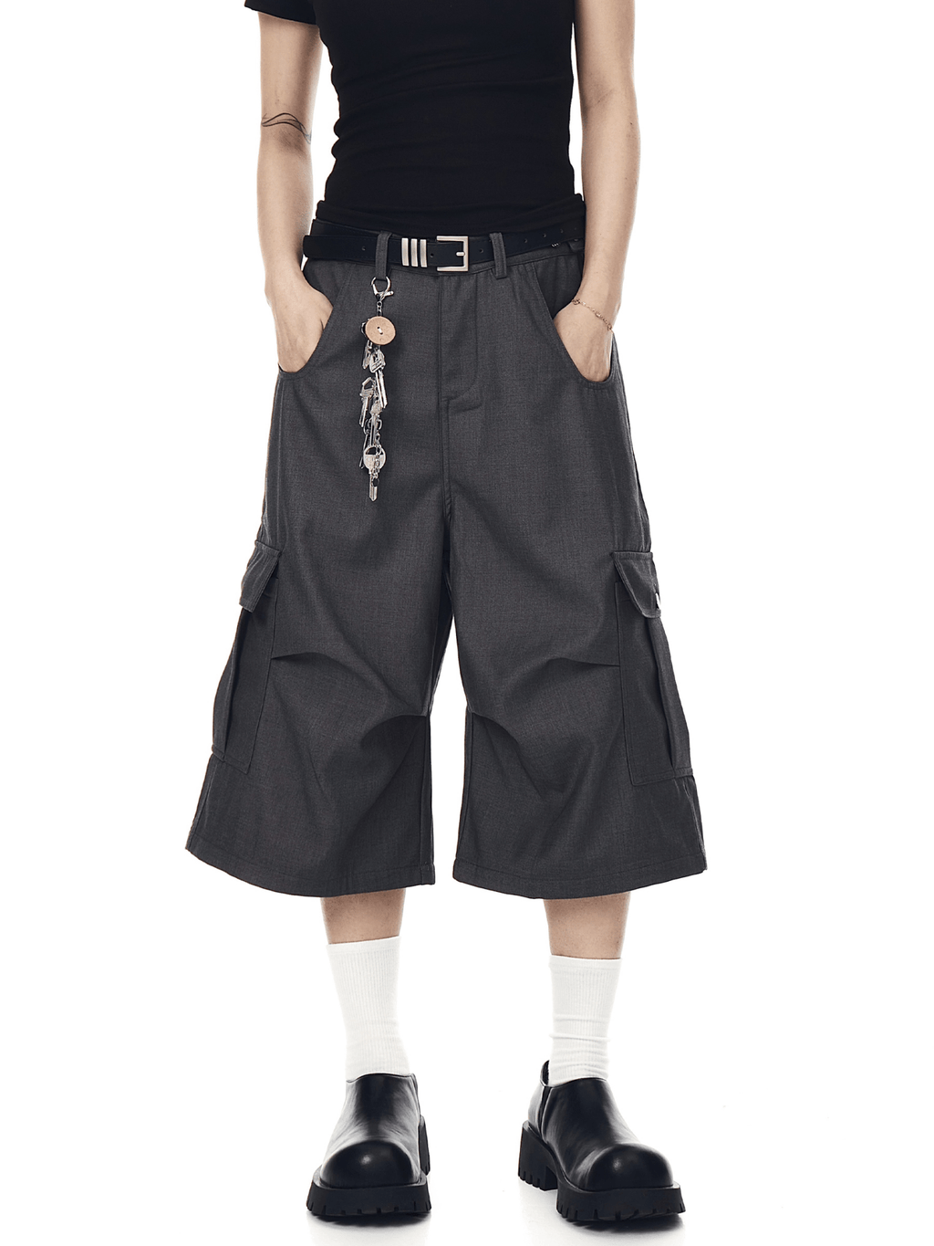 Structured Wide - Leg Cropped Utility Pants - COPPING THREADS - CT Select