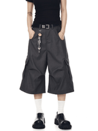 Structured Wide - Leg Cropped Utility Pants - COPPING THREADS - CT Select