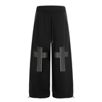Studded Cross Wide - Leg Sweatpants - COPPING THREADS - CT Select