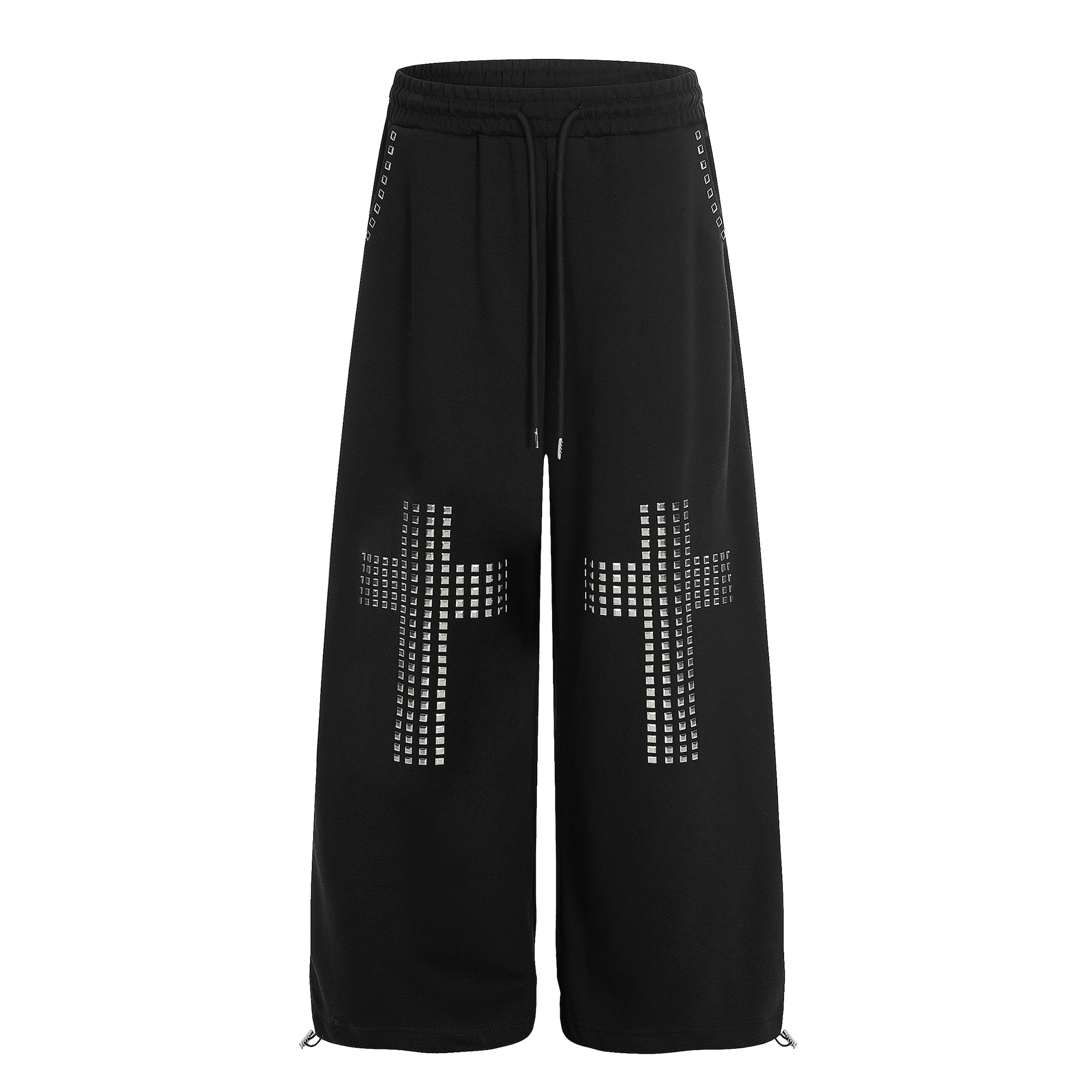 Studded Cross Wide - Leg Sweatpants - COPPING THREADS - CT Select