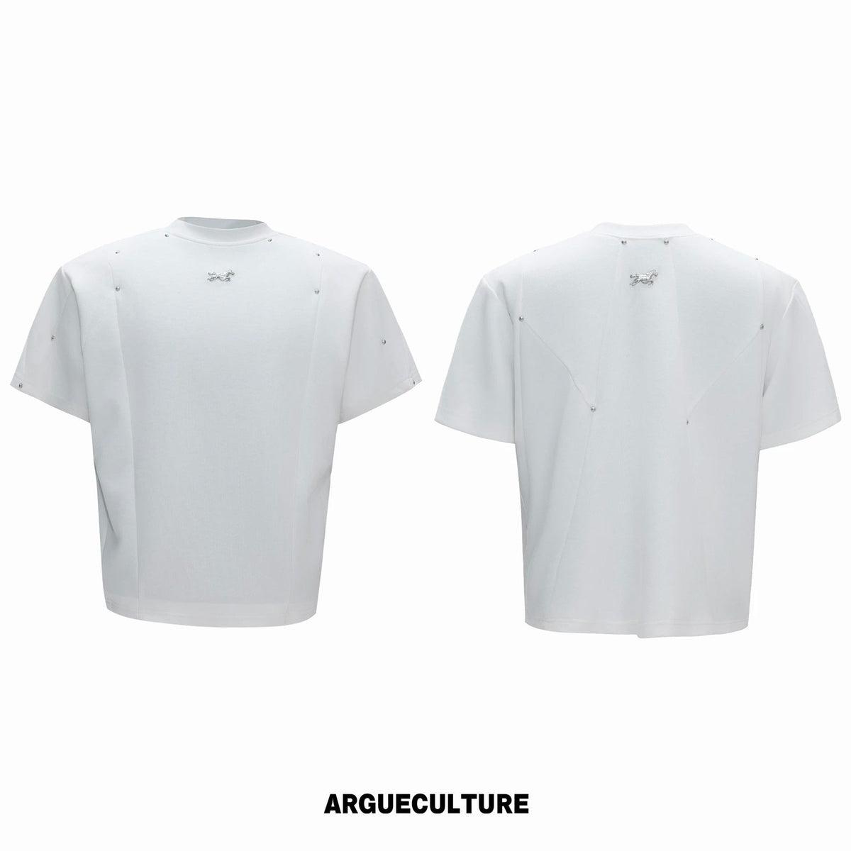 Studded Deconstructed Boxy T-Shirt - COPPING THREADS - Argue Culture