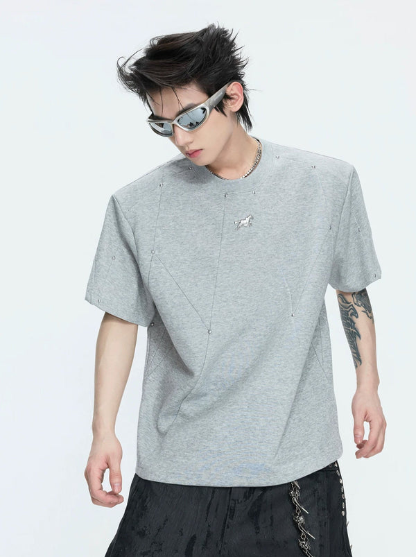 Studded Deconstructed Boxy T-Shirt - COPPING THREADS - Argue Culture