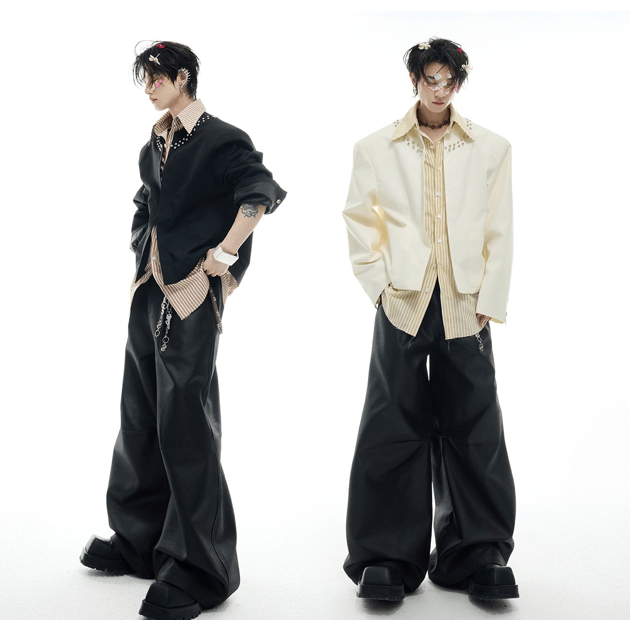 Studded Hybrid Shirt Jacket - COPPING THREADS - ArguE CulturE