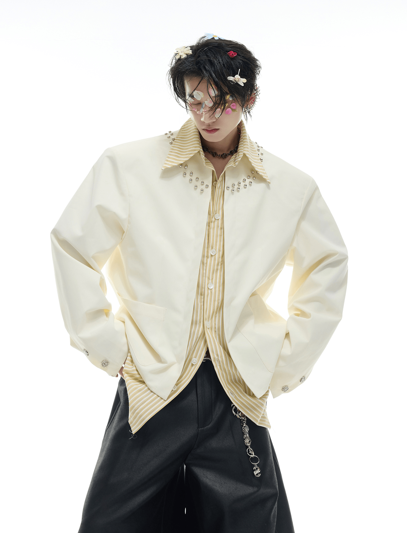 Studded Hybrid Shirt Jacket - COPPING THREADS - ArguE CulturE