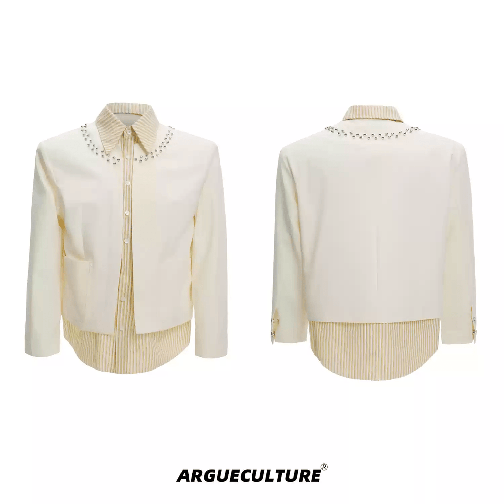 Studded Hybrid Shirt Jacket - COPPING THREADS - ArguE CulturE