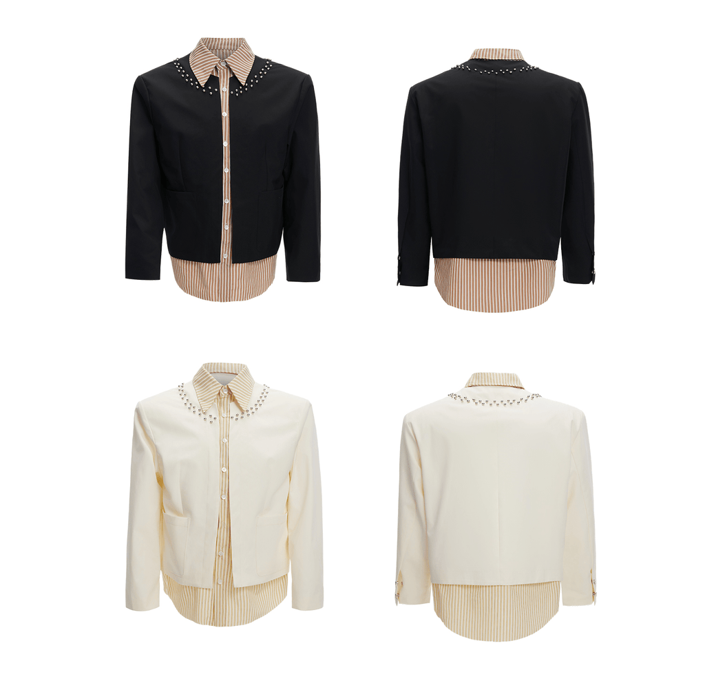 Studded Hybrid Shirt Jacket - COPPING THREADS - ArguE CulturE