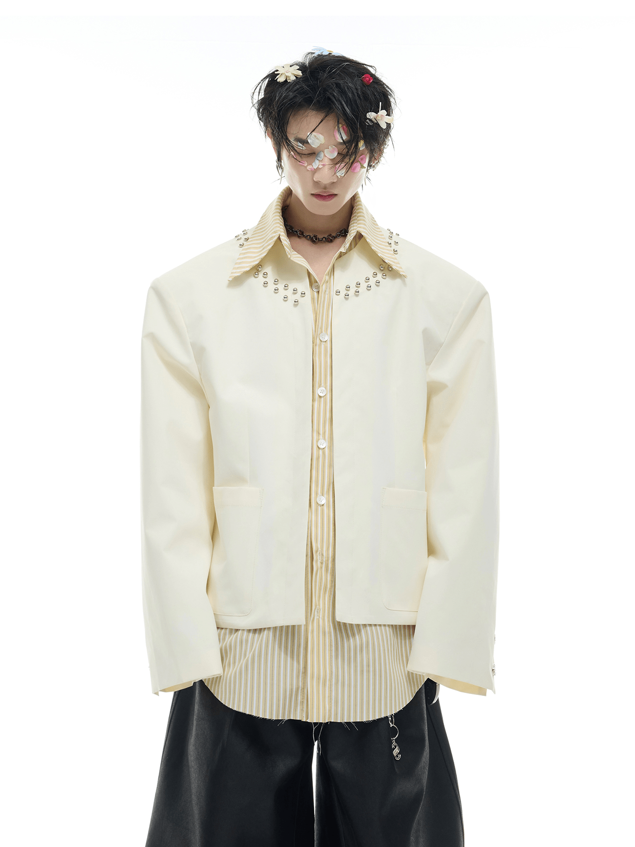 Studded Hybrid Shirt Jacket - COPPING THREADS - ArguE CulturE