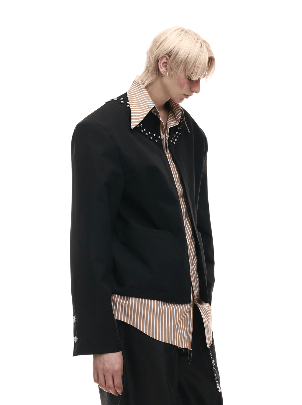 Studded Hybrid Shirt Jacket - COPPING THREADS - ArguE CulturE