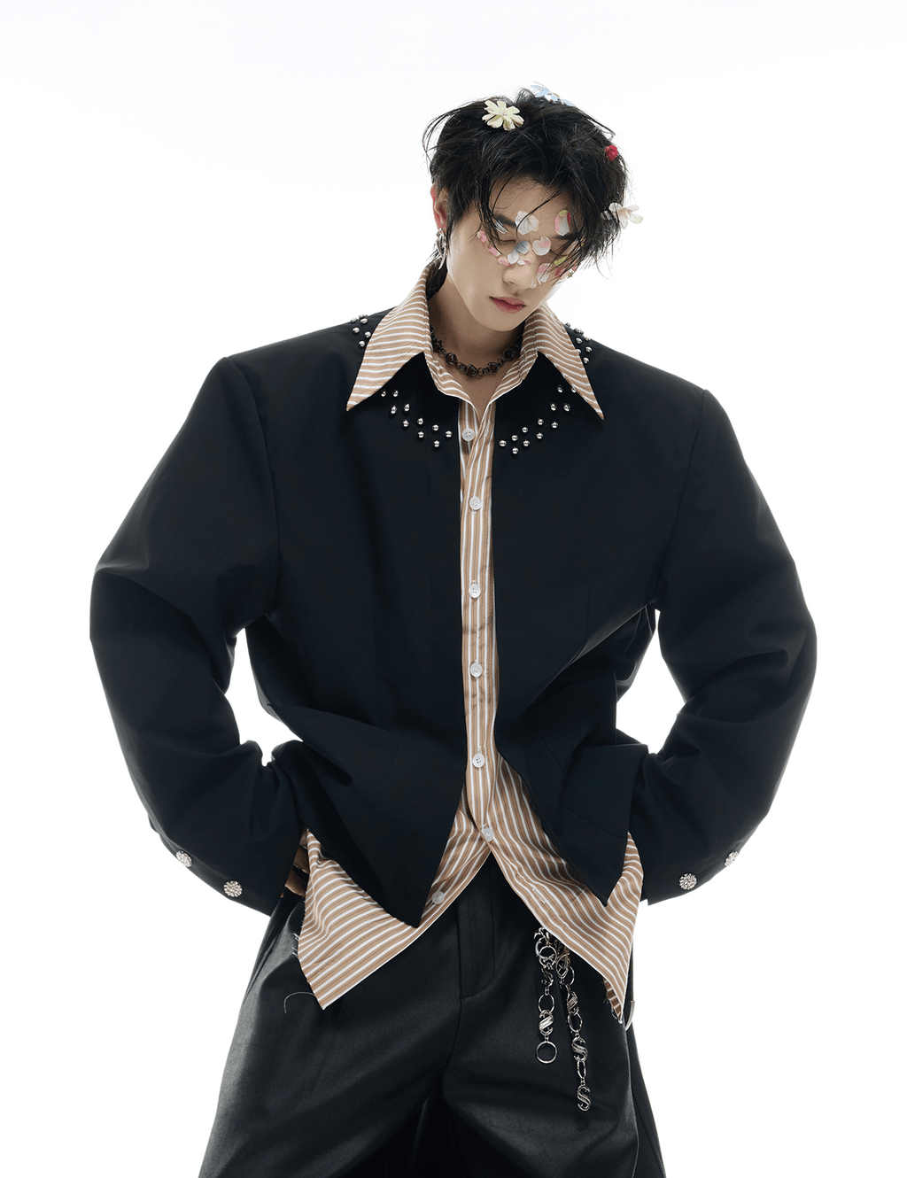 Studded Hybrid Shirt Jacket - COPPING THREADS - ArguE CulturE